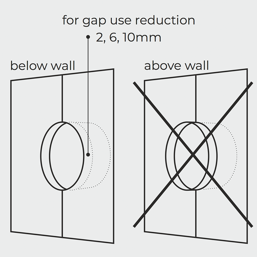 PORCELAIN WALL CABLE MOTION SENSOR BURGUNDY - DYKE & DEAN