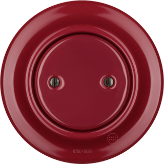 PORCELAIN WALL END PLUG SOCKET BURGUNDY - DYKE & DEAN