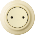 PORCELAIN WALL END PLUG SOCKET VANILLA - DYKE & DEAN