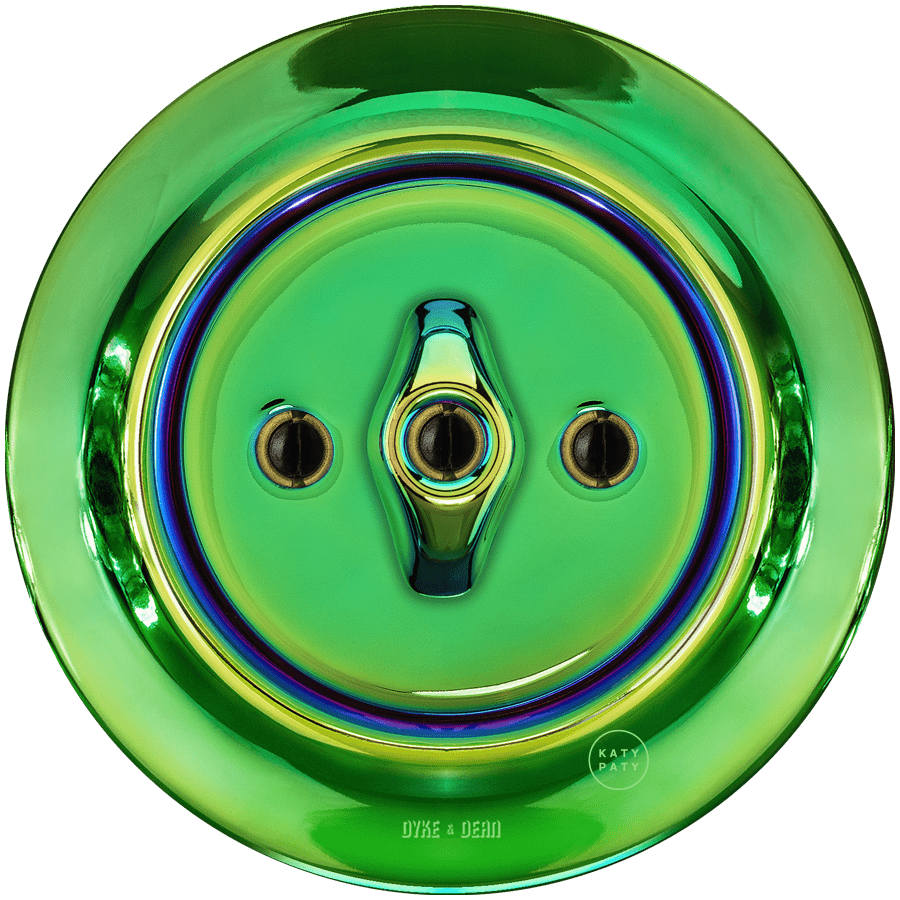 PORCELAIN WALL LIGHT SWITCH CHLOREDO ROTARY - DYKE & DEAN