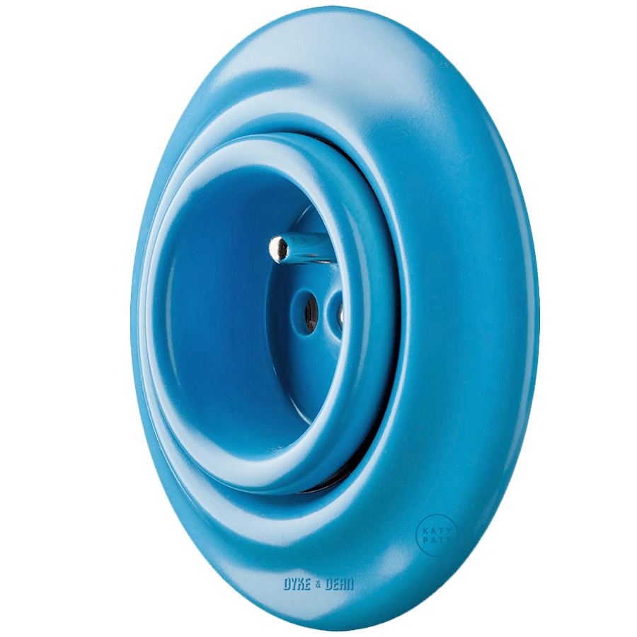 PORCELAIN WALL SOCKET AZURE - DYKE & DEAN
