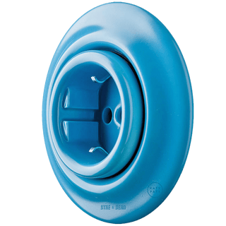 PORCELAIN WALL SOCKET AZURE SCHUKO - DYKE & DEAN