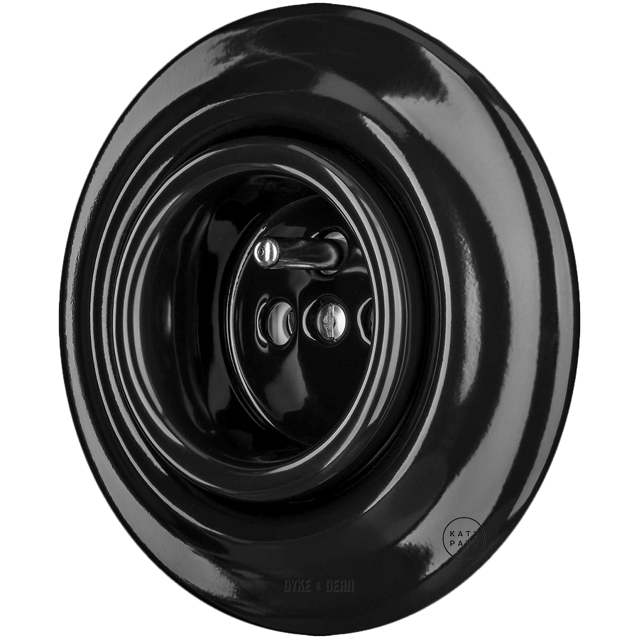 PORCELAIN WALL SOCKET BLACK - DYKE & DEAN
