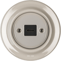 PORCELAIN WALL SOCKET CAPPUCCINO USB-C - DYKE & DEAN