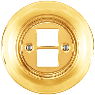 PORCELAIN WALL SOCKET GOLD PC/USB - DYKE & DEAN