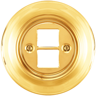 PORCELAIN WALL SOCKET GOLD PC/USB - DYKE & DEAN