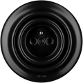 Matt Black porcelain 2-pin Euro wall socket by Katy Paty
