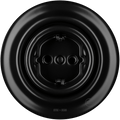Matt Black porcelain 2-pin schuko wall socket by Katy Paty