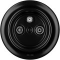 Matt Black porcelain TV antenna wall socket by Katy Paty