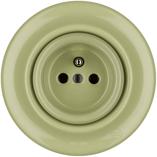 PORCELAIN WALL SOCKET MOSS GREEN - DYKE & DEAN