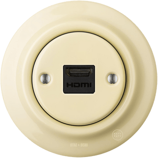 PORCELAIN WALL SOCKET VANILLA HDMI - DYKE & DEAN