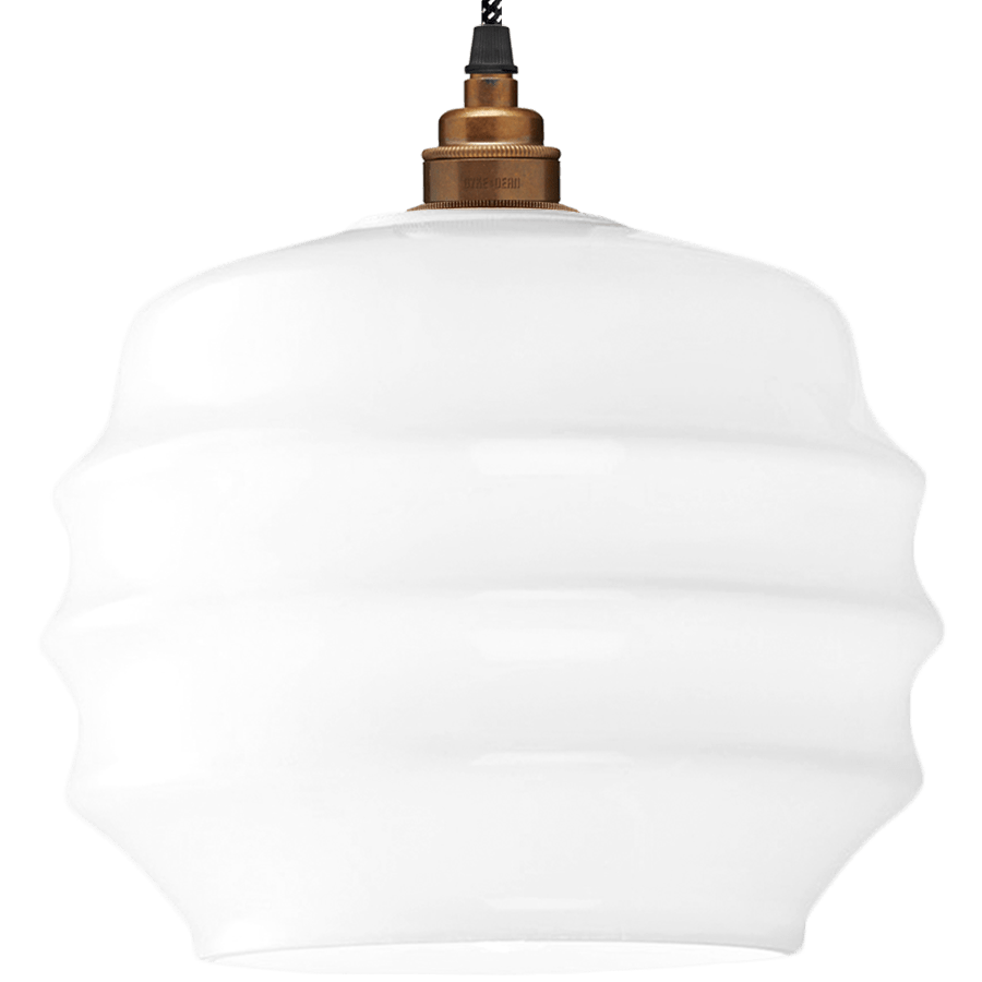 RIPPLE OPALINE PENDANT SHADE MEDIUM - DYKE & DEAN