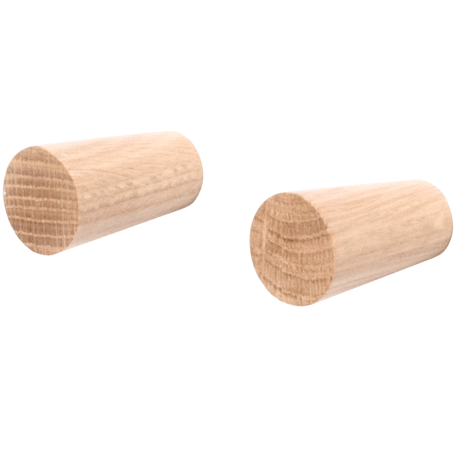 WALL HOOKS IN NATURAL OAK - DYKE & DEAN