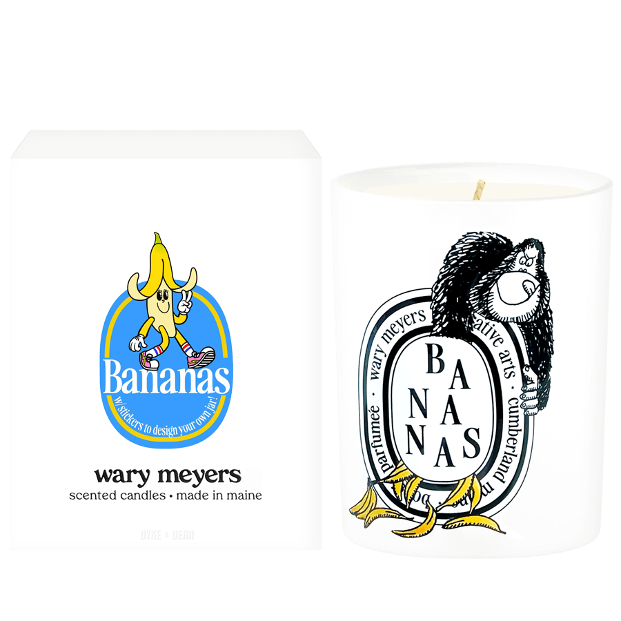 WARY MEYERS BANANAS CANDLE - DYKE & DEAN