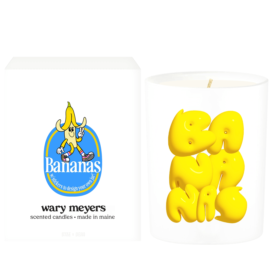 WARY MEYERS BANANAS CANDLE - DYKE & DEAN
