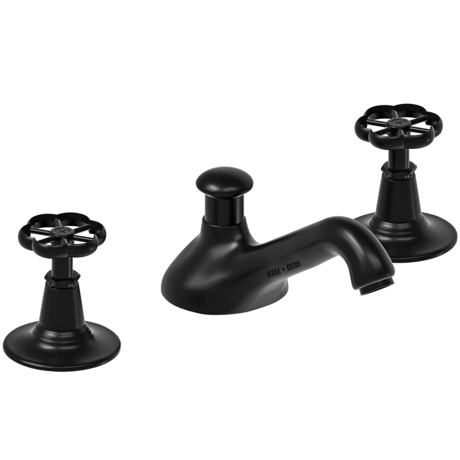 WASH BASIN SET SPOUT FLOWER TAPS - DYKE & DEAN