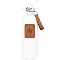 WHITE DARK LEATHER CLASSIC FIRE EXTINGUISHER - DYKE & DEAN