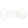 WHITE FIXED STUBBY CERAMIC LAMP - DYKE & DEAN