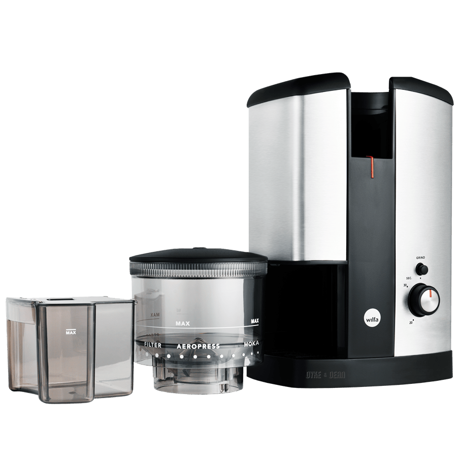 WILFA CHROME SVART COFFEE GRINDER - DYKE & DEAN