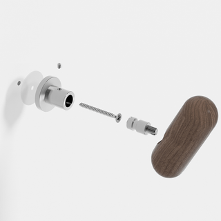 WIREWORKS YOKU WALL ROBE HOOK WALNUT - DYKE & DEAN