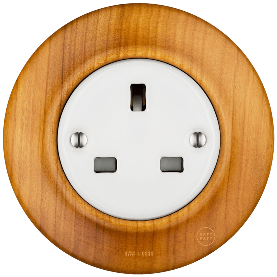 WOODEN PORCELAIN WALL SOCKET PADELUS UK - DYKE & DEAN