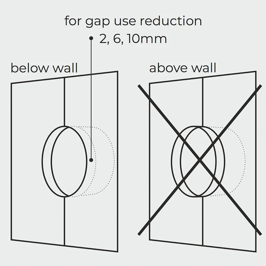 WOODEN PORCELAIN WALL SOCKET ROBUS MOTION SENSOR - DYKE & DEAN