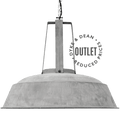 XL FIN NECK ENAMEL SHADE PENDANT OUTLET - DYKE & DEAN
